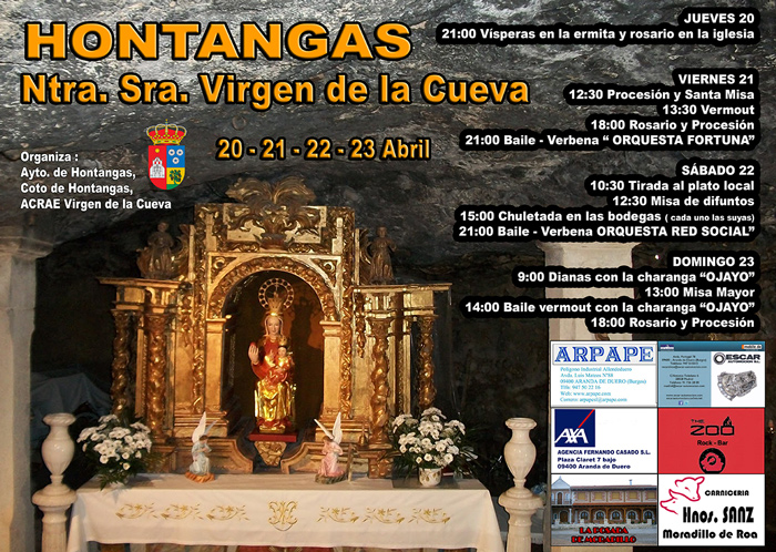 Fiestas patronales en honor a Nuestra Señora de la Cueva 2017 Hontangas